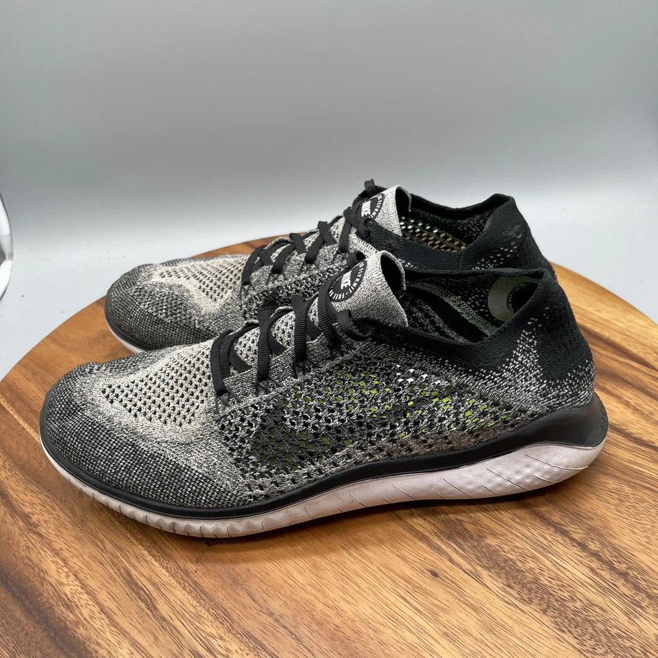 Nike Free RN Flyknit Shoes Womens 8.5 Oreo White Black Running Comfort Walking - Image 3 of 4