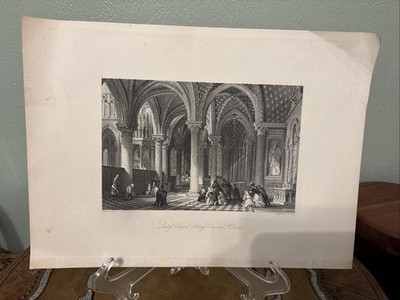 Antique Print Lady Chapel Abbey Church