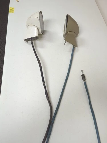 PAIR 70's 80's GM G Body Sport Mirrors Side Door Chevy Remote Bullet 