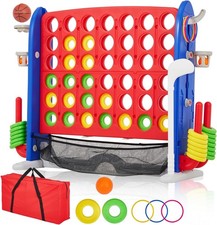 Giant 4 in a Row Game,Adjustable Height Board...