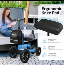 VitaSophy All Terrain Steerable Knee Scooter-Crutch Alternative Medical Scooter
