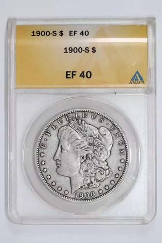 1900-S MORGAN DOLLAR ANACS XF40