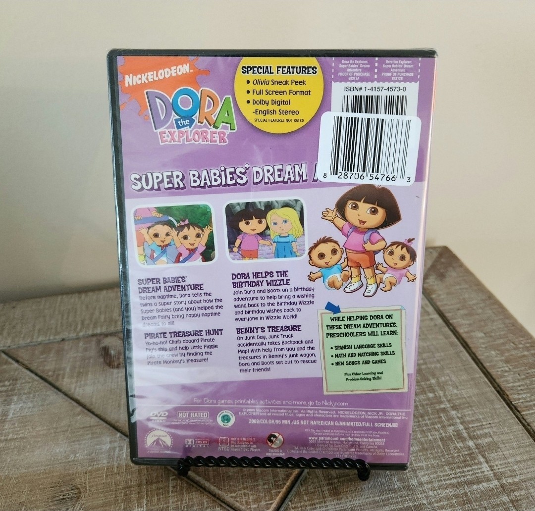 NEW/SEALED NICKELODEON DORA THE EXPLORER SUPER BABIES' DREAM