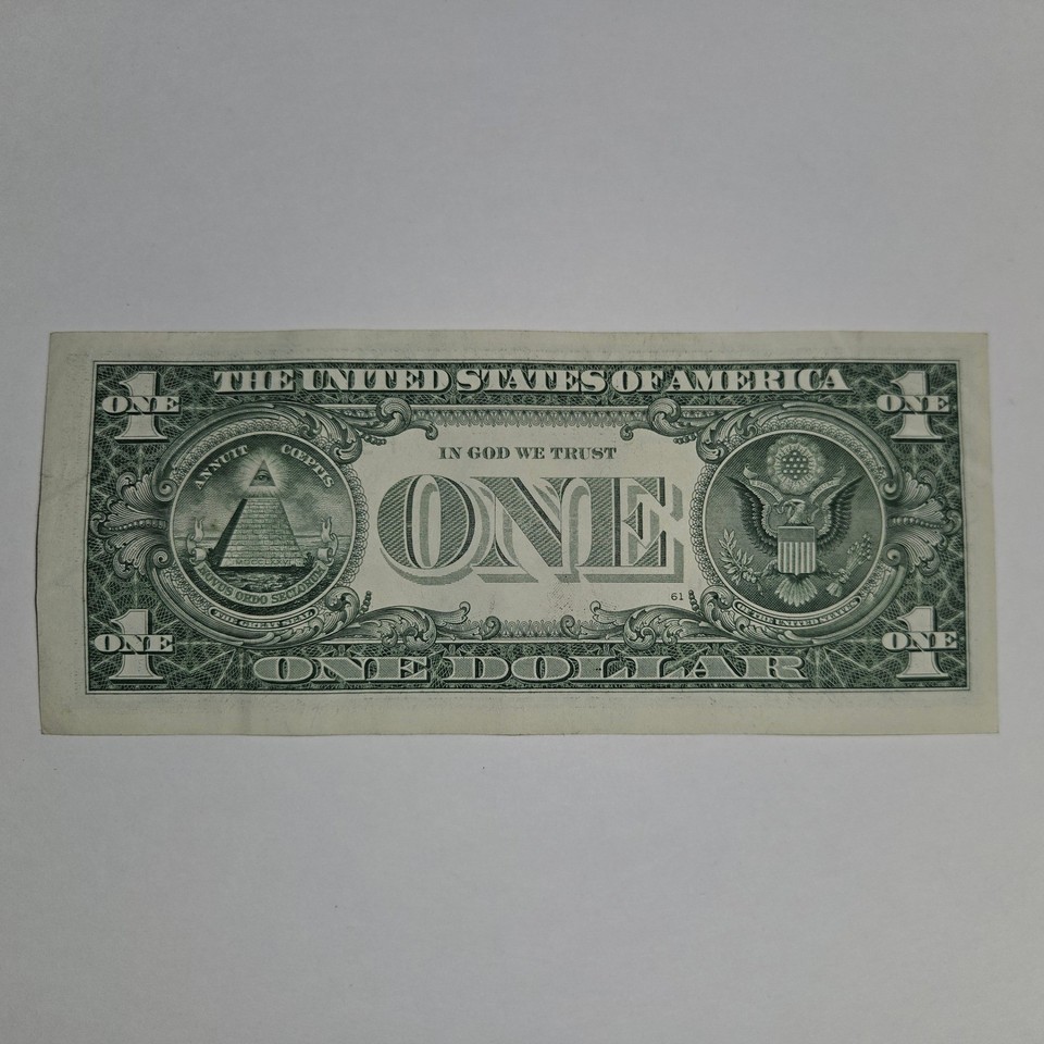 2017A One Dollar Bill Trinary Note F94449191H Atlanta Fancy Serial ...