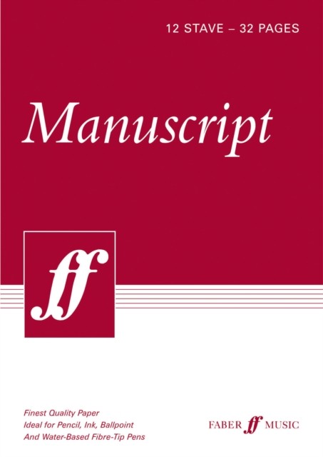 32-Page A4 Manuscript Book, 12-Stave Faber Music - Image 5