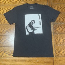 Sam Hunt Graphic T-Shirt Size M Gray Short Sleeve Country Music Tee