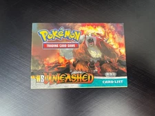 Pokémon TCG HeartGold & Soulsilver HS Unleashed Card List Book NEW CONDITION