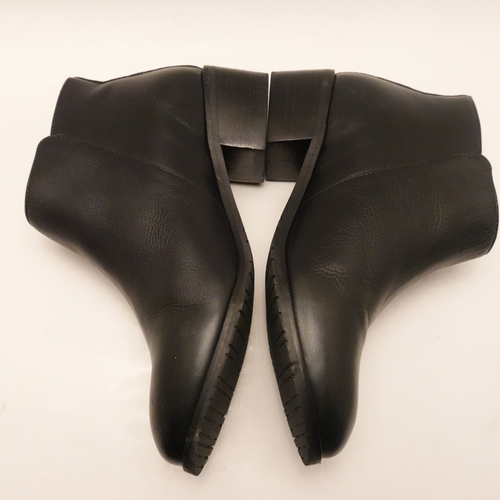 Samuel Hubbard Women's 8 W 'Valencia' Ankle Boot Black Leather Zipper Boots