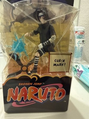 Naruto Sasuke Curse Mark Action Figure Boxed Black Plastic w/ Effect Piece