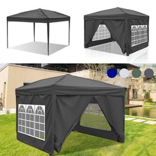 Faltpavillon Gartenpavillon Gartenzelt Wasserdicht Fest mit Fenster Partyzelt