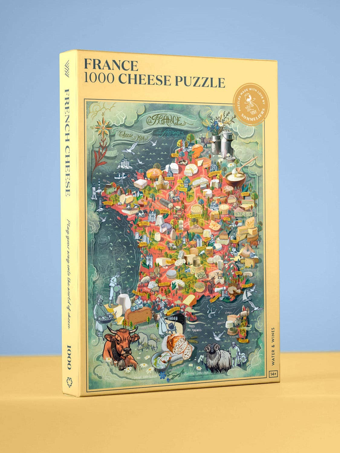 France Cheese Puzzle Made in USA