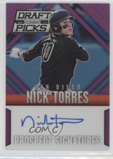 2014 Prizm Perennial Draft Picks Prospect Signatures Purple Nick Torres Auto 2x4