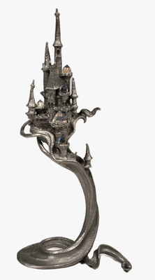 VTG James Lane Casey CASTLE FROM THE MAGIC MIST Limited Edition Pewter Sculpture