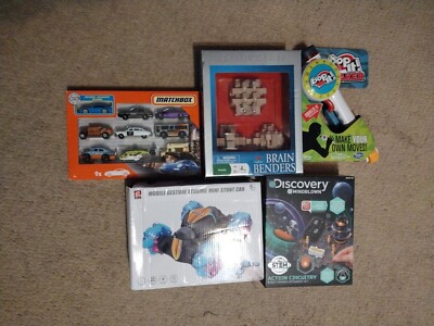 Brain Stem Children's Games - Lot of 5- Science Learning Experiment Fun Matchbox