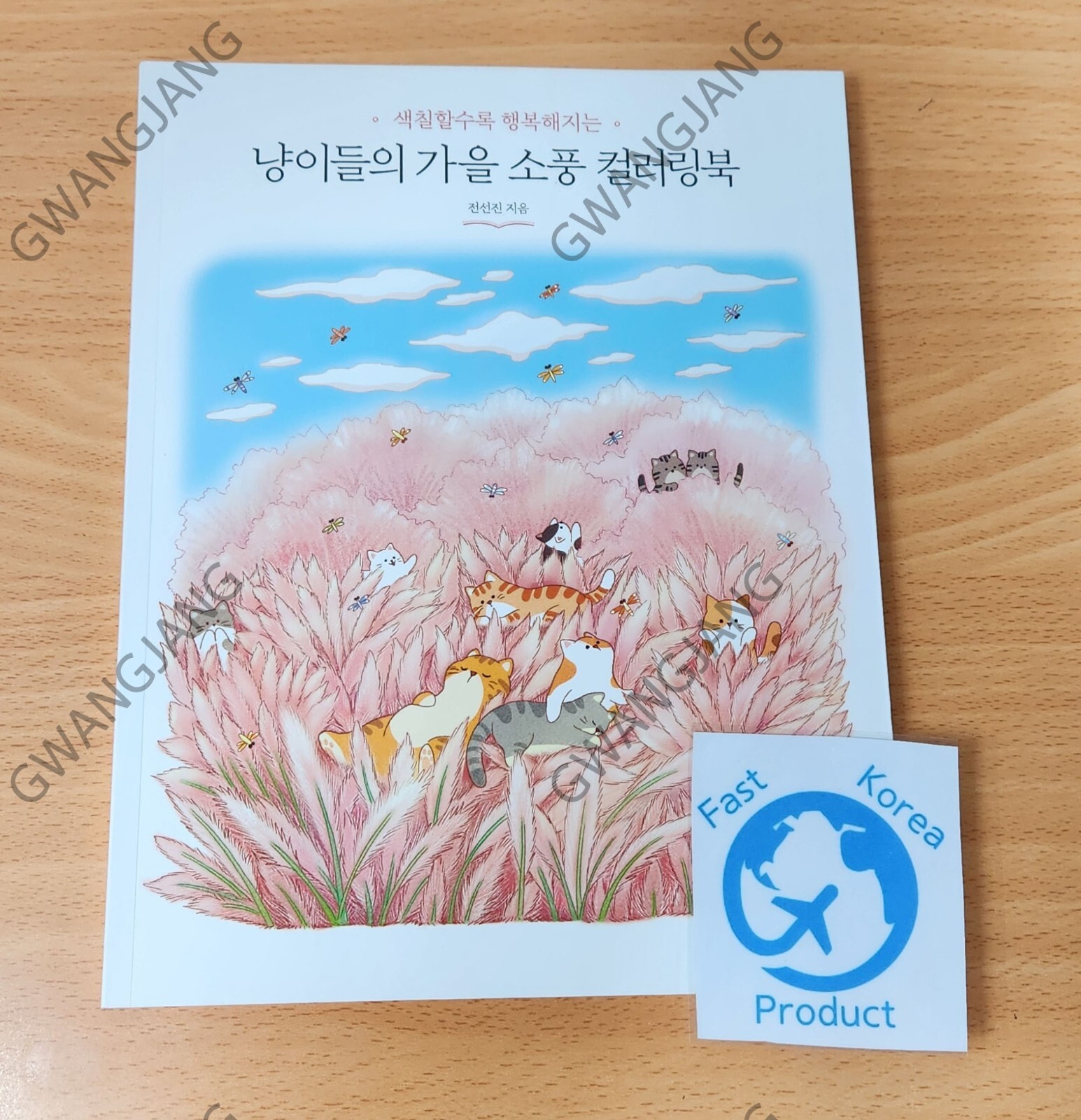 Cat's Autumn Picnic Coloring Book Korea Healing Hobby Kpop Art illustration