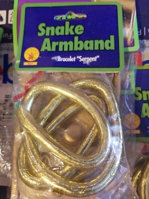 Gold Snake Cleopatra Armband, Bracelet or Headband Adult Child Egyptian 50% OFF