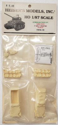 Heiser's Models SdKfz 251 C Item # 505 1/87th Scale (HO) Resin Kit NIP