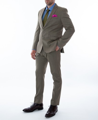 Abito da uomo PIERRE CARDIN 2 pezzi Slim Fit Tweed | eBay