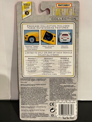 MATCHBOX Premiere Collection World Class Series 3 '62 Corvette