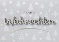 Weihnachten Lettering GlüCkwunschkarte Mit Applikation 10,5X14,5Cm Mit Umschlag