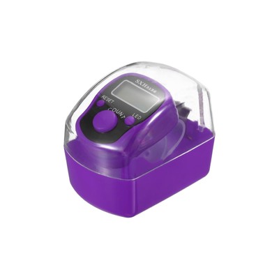 Finger Count Counter 0-99999 5 Digital LED Display, Purple