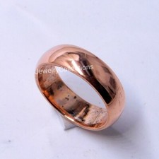 Pure Copper Ring Copper Wide Band Ring Solid Copper Ring Women  Men's Ring B78
