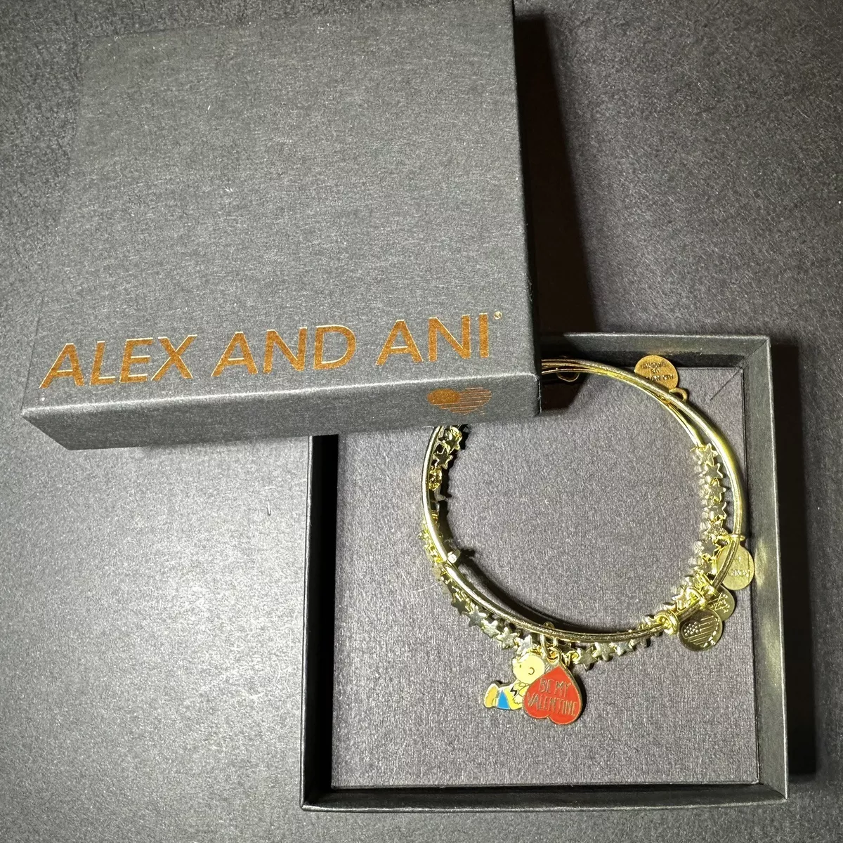Alex And Ani Be My Valentine Peanuts Charlie Brown Bangle