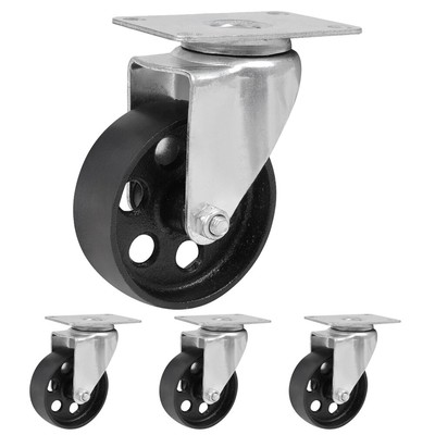 Caster Wheels, 3.5 Heavy Duty Industrial Casters Set Of 4 With Load 1000lbs Capacity Polyurethane Wheels For Cart Furniture 2 Swivel 2 Rigid Caster Wheels, 3.5 Heavy Duty Industrial Casters Set Of 4 With Load 1000lbs Capacity Polyurethane Wheels For Cart Furniture 2 Swivel 2 Rigid