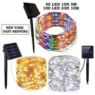 Outdoor Waterproof Copper Wire Solar String Lights LED Garden Xmas Party Decor