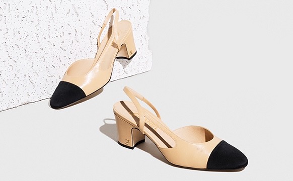 chanel classic slingback