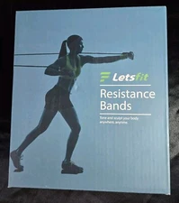 LETSFIT RESISTANCE BANDS BRAND NEW, NEVER USED FACTORY SEALED FREE SHIPPING