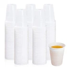 Reusable Plastic Cups White Vending Water Drinking Parties Catering  Wedding 7oz