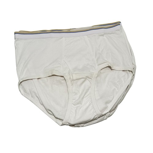 Lot De 6 Slips Homme Stafford 100% Coton Blanc - Taille 44, Neufs Avec étiquettes