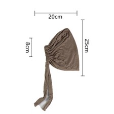 Sciarpa Hijab Istantanea In Maglia Per Donna – Scialle Malese Con Fiocchi, Multifunzione