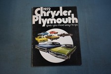 1972 Chrysler Plymouth Barracuda Satellite Imperial 'Cuda Dealer Sales Brochure