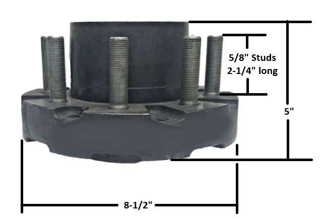 Lippert 791398 10K hub dimensional diagram