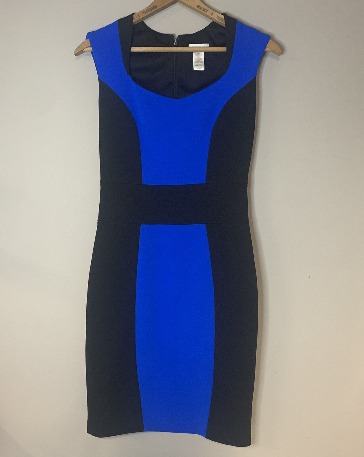 Cache Black Blue Body Con Wiggle Shift Dress Womens S… Gem
