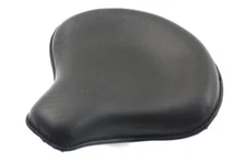 Black Leather Solo Seat fits Harley Davidson