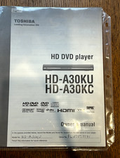 Toshiba HD-DA30KU HD DVD Player OWNER'S MANUAL - Original