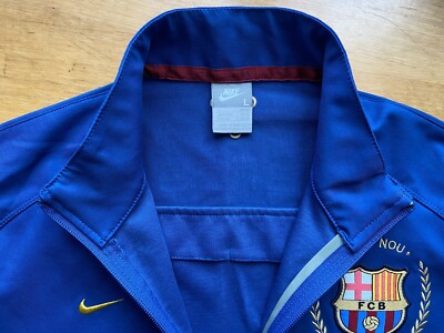 BARCELONA 2007 2008 FOOTBALL SOCCER JACKET NIKE 237757-425 sz L