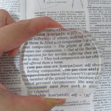 4X Double Flat Paperweight Magnifying Glass Magnifier Desk Loupe for Reading