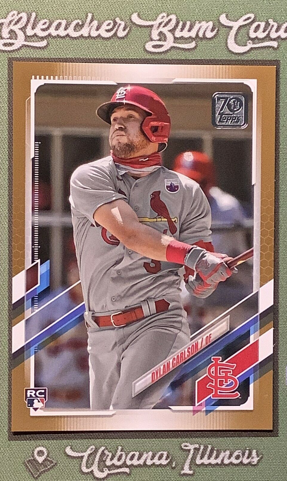 Dylan Carlson 2021 Topps Series 1 Rookie Card RC #285 Gold /2021