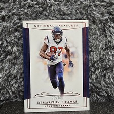2018 Panini National Treasures Jersey Number Red /87 Demaryius Thomas #29