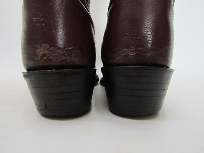 Dan Post Mens Size 8.5 EW Burgundy Leather Western Cowboy  display picture 3