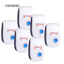 1-8PCS Pest Control Repeller House Electronic Rat Mouse Mice Spider Deterrent UK