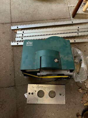 Getriebemotor DITEC schiebetor motor CS61E Mit Zahnstangen Und Anleitung