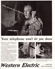 Vintage Print Ad c1938 Western Electric Bell Telephone Laboratories