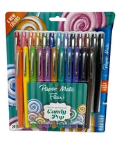 Paper Mate Flair Candy Pop Felt Tip Pens, Medium Tip, Limited Edition, 24 Count