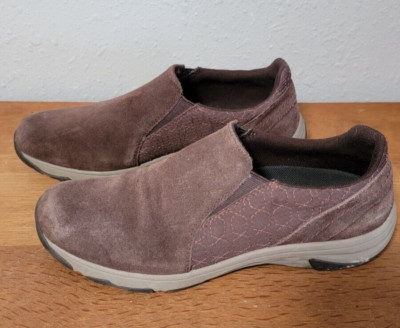 MERRELLS Shoes Slide On Performance footwear Suede Moc Espresso  Woman's SZ. 10
