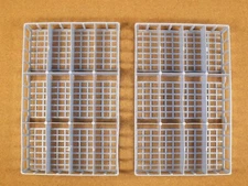 2 LESNEY MATCHBOX 12 COUNT STORAGE TRAYS HOT WHEELS AURORA BUDGIE SLOT CAR HUSKY